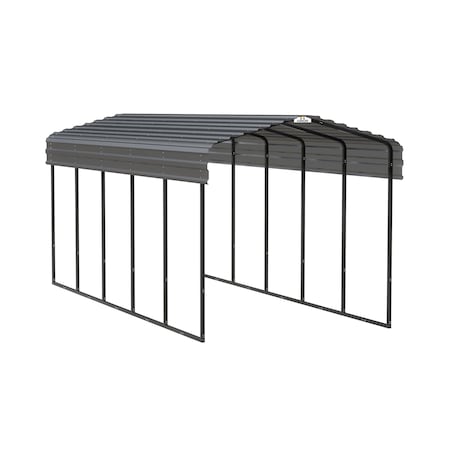 Arrow Storage Products Carport, 10 ft. x 24 ft. x 9 ft. Charcoal CPHC102409